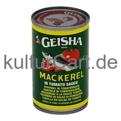 Geisha mackerel in tomato sauce 155 gr - image 1 | OMOWEST AFRO INTERCONTINENTAL SHOP