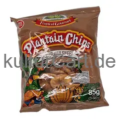 Tropical gourmet plantain chips naturally sweet (85g) - image 2 | OMOWEST AFRO INTERCONTINENTAL SHOP | KulturCart