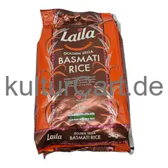 Laila golden sella basmati rice (5kg) - image 1 | OMOWEST AFRO INTERCONTINENTAL SHOP | KulturCart