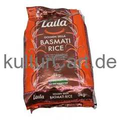 Laila golden sella basmati rice (5kg) - image 3 | OMOWEST AFRO INTERCONTINENTAL SHOP | KulturCart