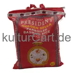 Lal qilla president golden sela parboiled basmati rice (5kg) - image 3 | OMOWEST AFRO INTERCONTINENTAL SHOP