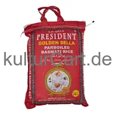 Lal qilla president golden sela parboiled basmati rice (10kg) - image 2 | OMOWEST AFRO INTERCONTINENTAL SHOP | KulturCart