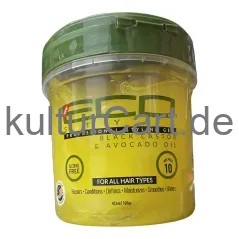 Eco style Professional styling gel Black castor & flaxseed oil (473ml) - image 6 | OMOWEST AFRO INTERCONTINENTAL SHOP | KulturCart