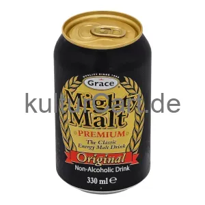 Grace mighty malt premium original non alcoholic drink (330ml) - image 1 | OMOWEST AFRO INTERCONTINENTAL SHOP | KulturCart