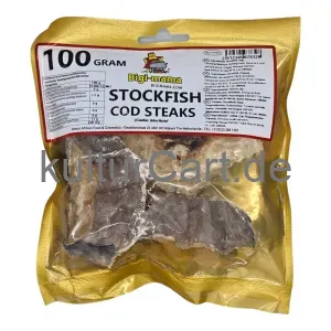 Bigi-mama Stockfish Cod Steaks (Gadus Morhua) (100g) - image 1 | Momjays Afro Markt | KulturCart