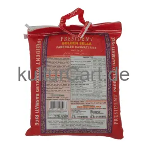 Lal qilla president golden sela parboiled basmati rice (5kg) - image 5 | OMOWEST AFRO INTERCONTINENTAL SHOP | KulturCart