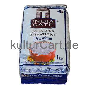 India Gate Extra Long Basmati Rice Premium (1kg) - image 6 | Malaika afro international Markt | KulturCart