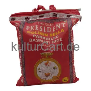 Lal qilla president golden sela parboiled basmati rice (5kg) - image 3 | OMOWEST AFRO INTERCONTINENTAL SHOP