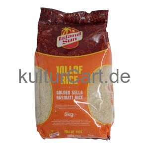 Island Sun Jollof Rice Golden Sella Basmati Rice (5kg) - image 1 | Afro Family Shop