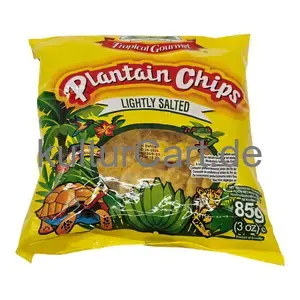 Tropical gourmet plantain chips lightly salted (85g) - image 6 | OMOWEST AFRO INTERCONTINENTAL SHOP