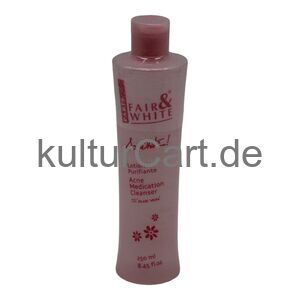 Fair & White Acne Medication Cleanser Lotion (250ml) - image 3 | Afro Family Shop