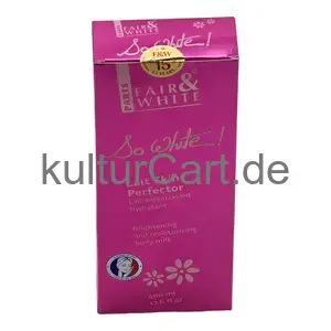 Fair & White Lait Skin Perfector Brightening and Moisturizing Body Milk (500ml) - image 8 | Afro Family Shop
