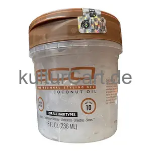 Eco style professional styling gel coconut oil (236ml) - image 5 | OMOWEST AFRO INTERCONTINENTAL SHOP