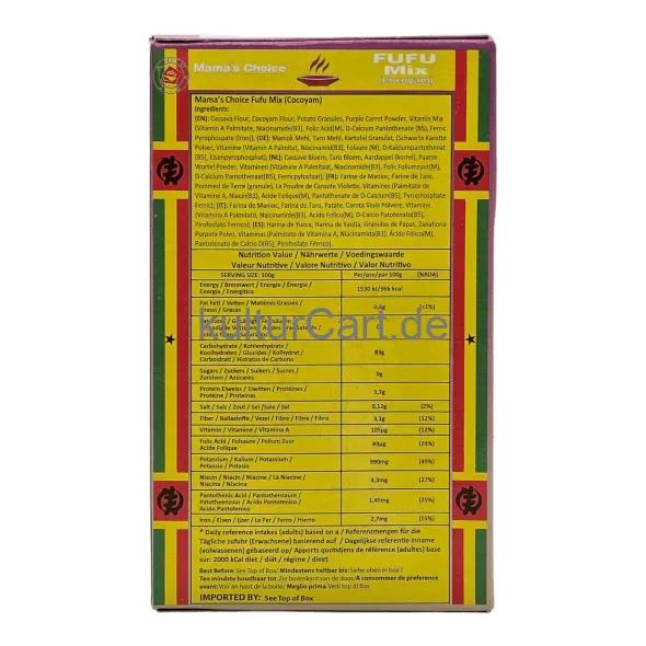 Mama's choice fufu mix (cocoyam) - image 7 | OMOWEST AFRO INTERCONTINENTAL SHOP | KulturCart