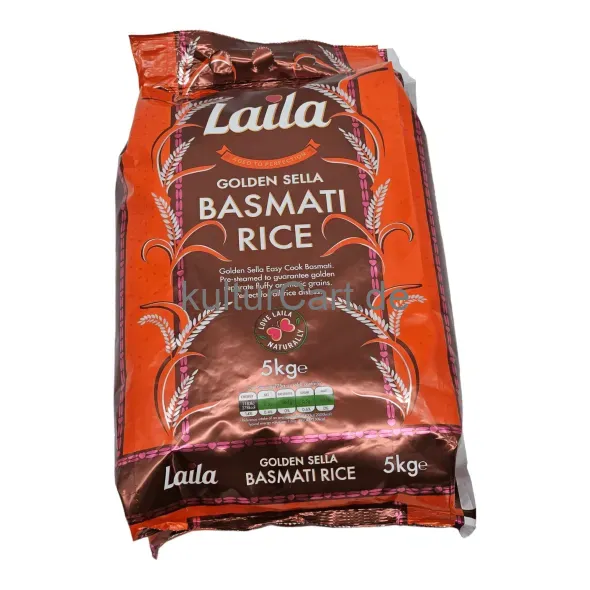 Laila golden sella basmati rice (5kg) - image 3 | OMOWEST AFRO INTERCONTINENTAL SHOP | KulturCart