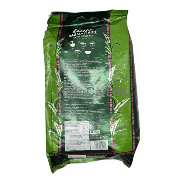 Laila basmati rice (5kg) - image 6 | OMOWEST AFRO INTERCONTINENTAL SHOP | KulturCart