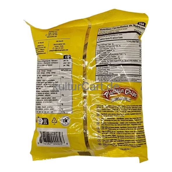 Tropical gourmet plantain chips lightly salted (85g) - image 9 | OMOWEST AFRO INTERCONTINENTAL SHOP | KulturCart