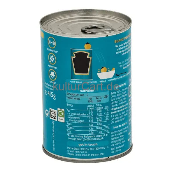 Henz beanz in a rich tomato sauce (415g) - image 4 | OMOWEST AFRO INTERCONTINENTAL SHOP | KulturCart