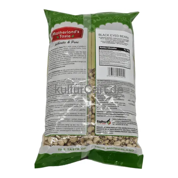 Motherland's taste black eyed beans (500g) - image 3 | OMOWEST AFRO INTERCONTINENTAL SHOP | KulturCart