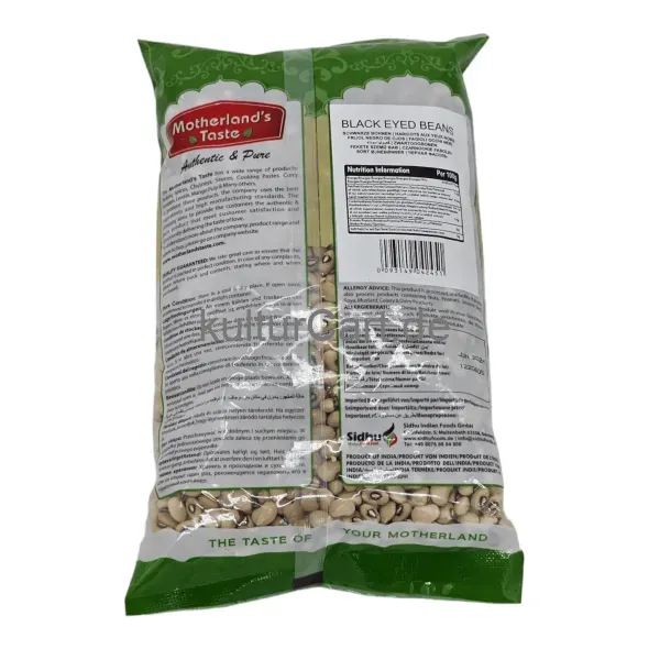 Motherland's taste black eyed beans (500g) - image 7 | OMOWEST AFRO INTERCONTINENTAL SHOP | KulturCart