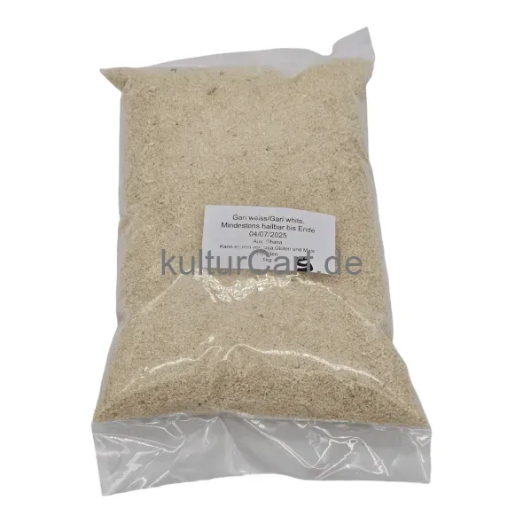 Gari white (1kg) - image 2 | OMOWEST AFRO INTERCONTINENTAL SHOP | KulturCart