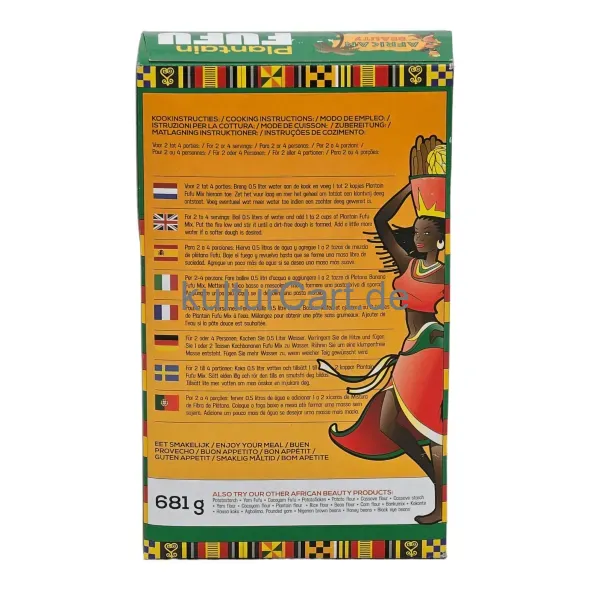 African beauty plantain fufu (681g) - image 4 | OMOWEST AFRO INTERCONTINENTAL SHOP | KulturCart