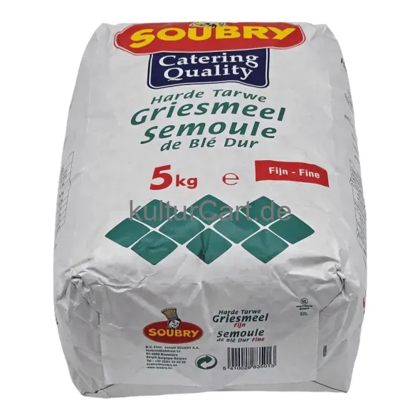 Soubry catering quality durum wheat semolina (5kg) - image 1 | OMOWEST AFRO INTERCONTINENTAL SHOP | KulturCart