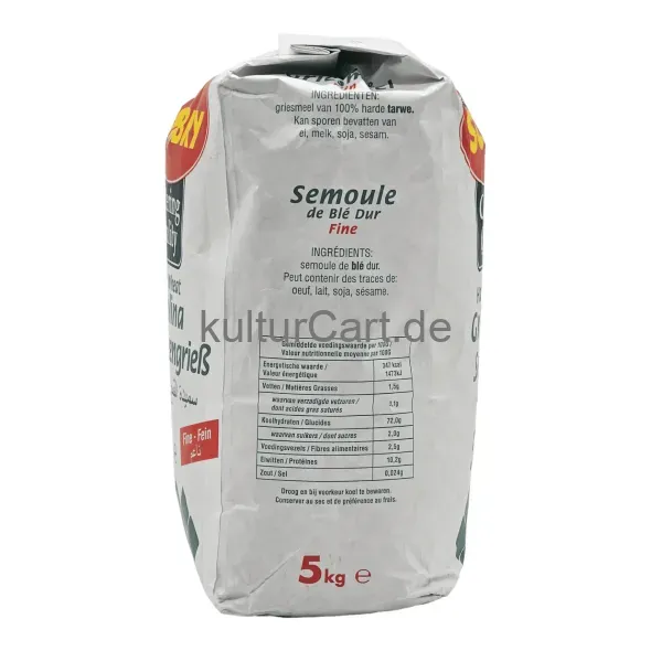 Soubry catering quality durum wheat semolina (5kg) - image 12 | OMOWEST AFRO INTERCONTINENTAL SHOP | KulturCart