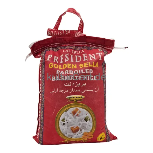Lal qilla president golden sela parboiled basmati rice (10kg) - image 5 | OMOWEST AFRO INTERCONTINENTAL SHOP | KulturCart