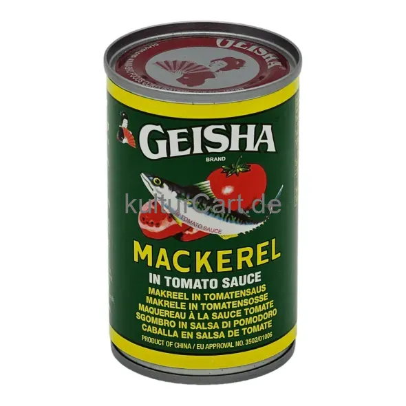 Geisha mackerel in tomato sauce 155 gr - image 1 | OMOWEST AFRO INTERCONTINENTAL SHOP | KulturCart