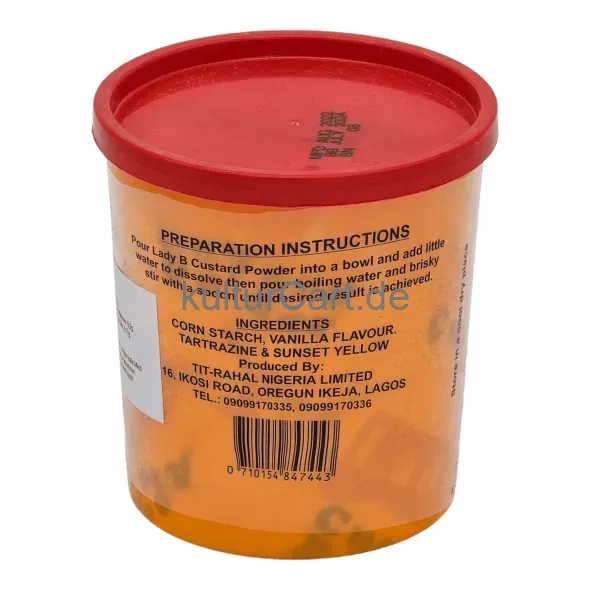 Lady b custard powder (500g) - image 5 | OMOWEST AFRO INTERCONTINENTAL SHOP | KulturCart