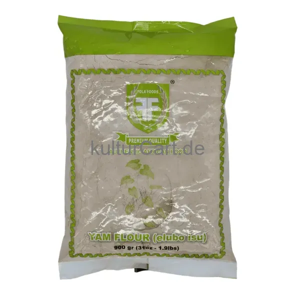 Fola foods authentic african food yam flour (elubo isu) (900gr) - image 3 | OMOWEST AFRO INTERCONTINENTAL SHOP | KulturCart
