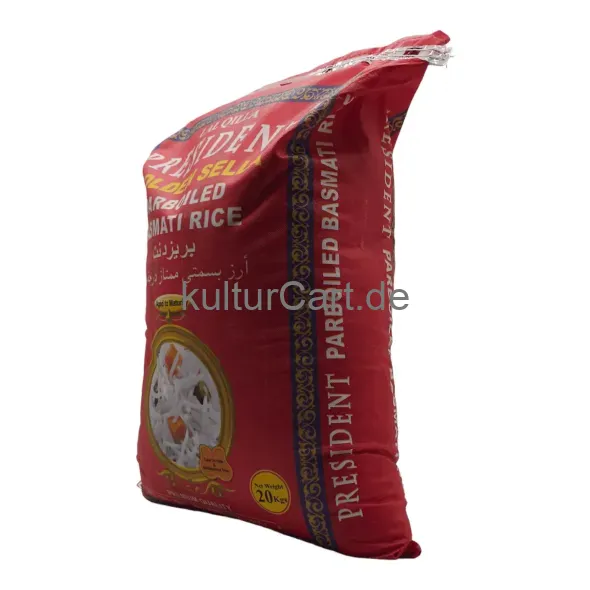 Lal qilla president golden sela parboiled basmati rice (20kg) - image 5 | OMOWEST AFRO INTERCONTINENTAL SHOP | KulturCart