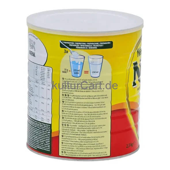Nestle nido instant full cream milk powder (2,5kg) - image 7 | OMOWEST AFRO INTERCONTINENTAL SHOP | KulturCart