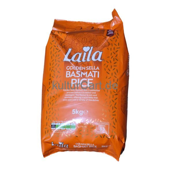 Laila Golden Sella Basmati Rice (5kg) - image 11 | Momjays Afro Markt | KulturCart