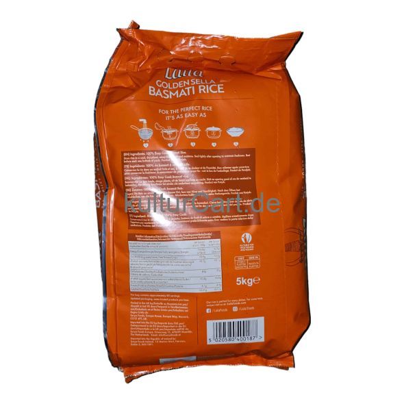 Laila Golden Sella Basmati Rice (5kg) - image 14 | Momjays Afro Markt | KulturCart