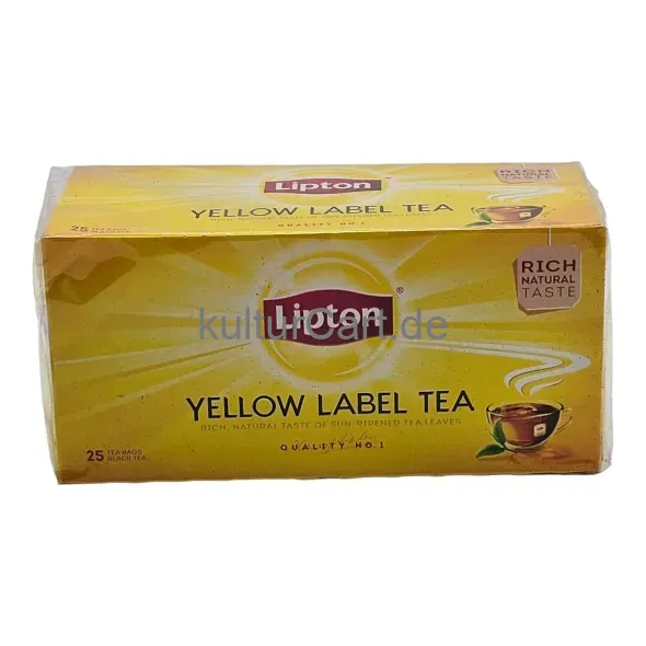 Lipton Yellow Label Tea (25 Tea Bags) (50g) - image 1 | Momjays Afro Markt