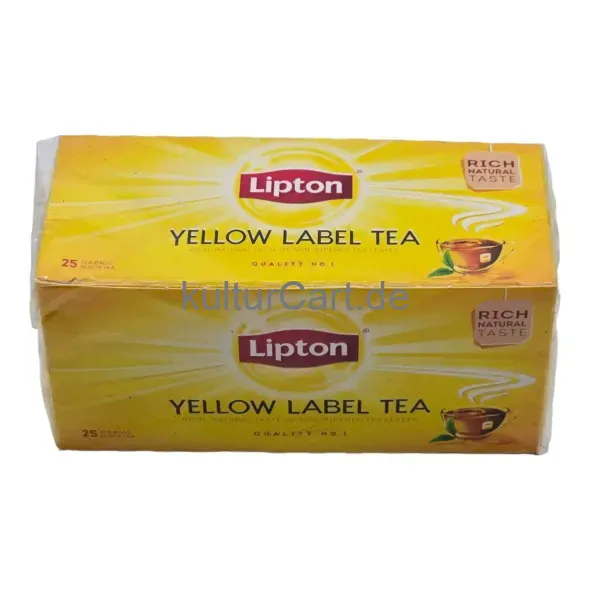 Lipton Yellow Label Tea (25 Tea Bags) (50g) - image 2 | Momjays Afro Markt