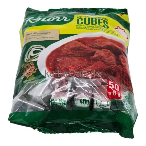 Knorr Beef Flavour Seasoning Cubes (50 x 8g) (400g) - image 4 | OMOWEST AFRO INTERCONTINENTAL SHOP | KulturCart