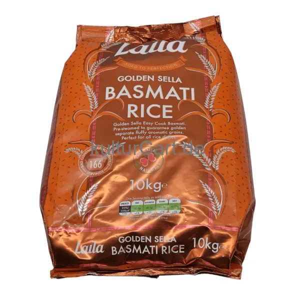 Laila golden sella basmati rice (10kg) - image 2 | OMOWEST AFRO INTERCONTINENTAL SHOP | KulturCart
