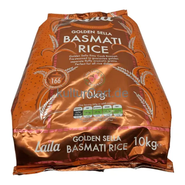Laila golden sella basmati rice (10kg) - image 7 | OMOWEST AFRO INTERCONTINENTAL SHOP | KulturCart