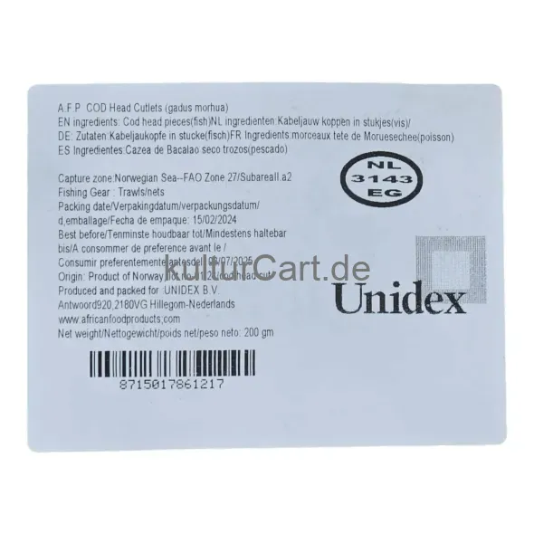 A.F.P. COD Head Cutlets (200g) - image 2 | Momjays Afro Markt | KulturCart