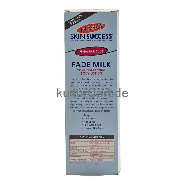 Palmer's Skin Success Anti-Dark Spot Fade Milk Tone Correcting Body Lotion (250ml) - image 5 | Momjays Afro Markt | KulturCart