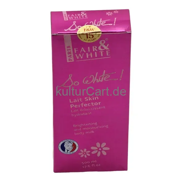 Paris Fair & White So White Lait Skin Perfector Brightening and Moisturizing Body Milk (500ml) - image 8 | Momjays Afro Markt | KulturCart