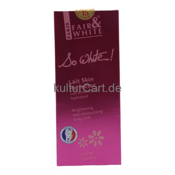 Fair & White Lait Skin Perfector Brightening and Moisturizing Body Milk (500ml) - image 1 | Afro Family Shop | KulturCart