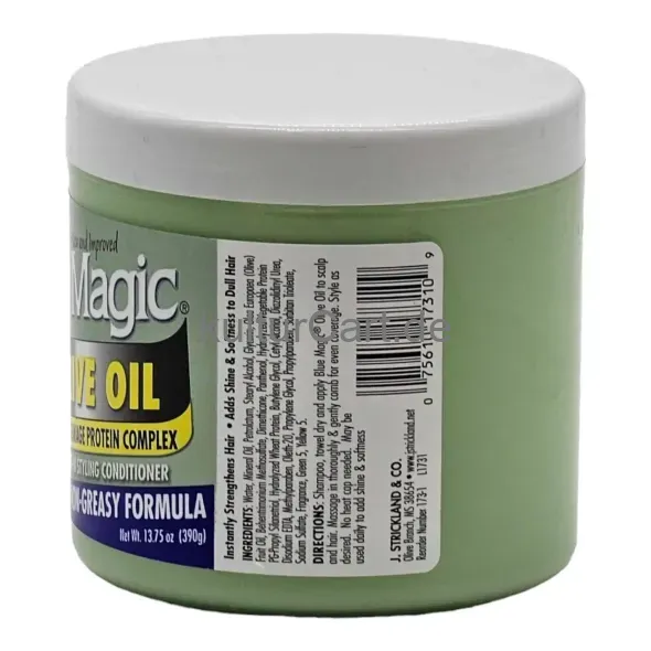 Blue Magic Olive Oil Leave-in Styling Conditioner - Non-Greasy Formula (390g) - image 2 | Momjays Afro Markt | KulturCart