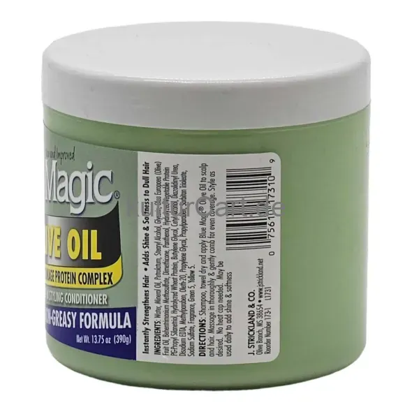 Blue Magic Olive Oil Leave-in Styling Conditioner - Non-Greasy Formula (390g) - image 3 | Momjays Afro Markt | KulturCart