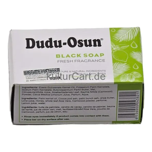 Dudu-Osun Black Soap Fresh Fragrance (150g) - image 6 | OMOWEST AFRO INTERCONTINENTAL SHOP | KulturCart