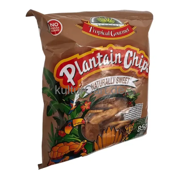 Tropical gourmet plantain chips naturally sweet (85g) - image 5 | OMOWEST AFRO INTERCONTINENTAL SHOP | KulturCart