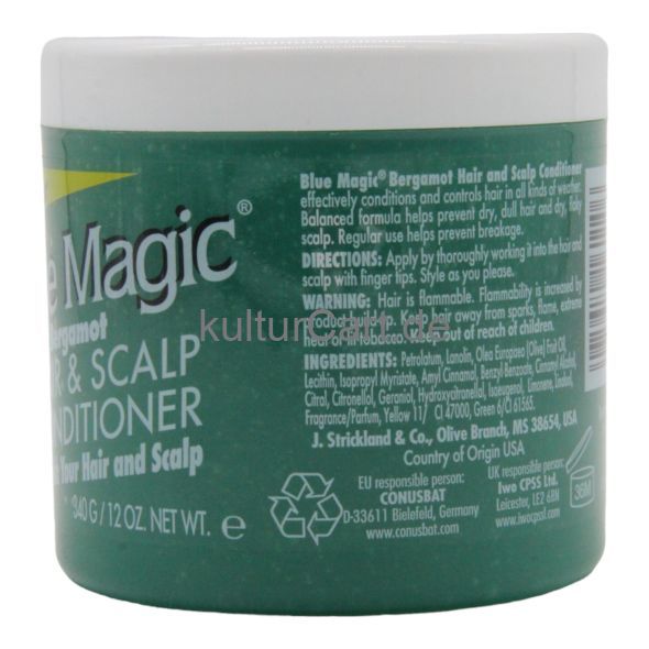 Blue Magic Bergamot Hair & Scalp Conditioner (340g) - image 2 | Afro Family Shop | KulturCart